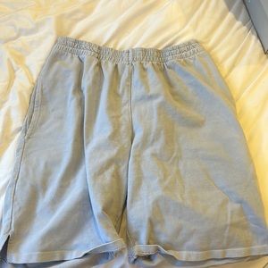 brandy melville light blue long shorts